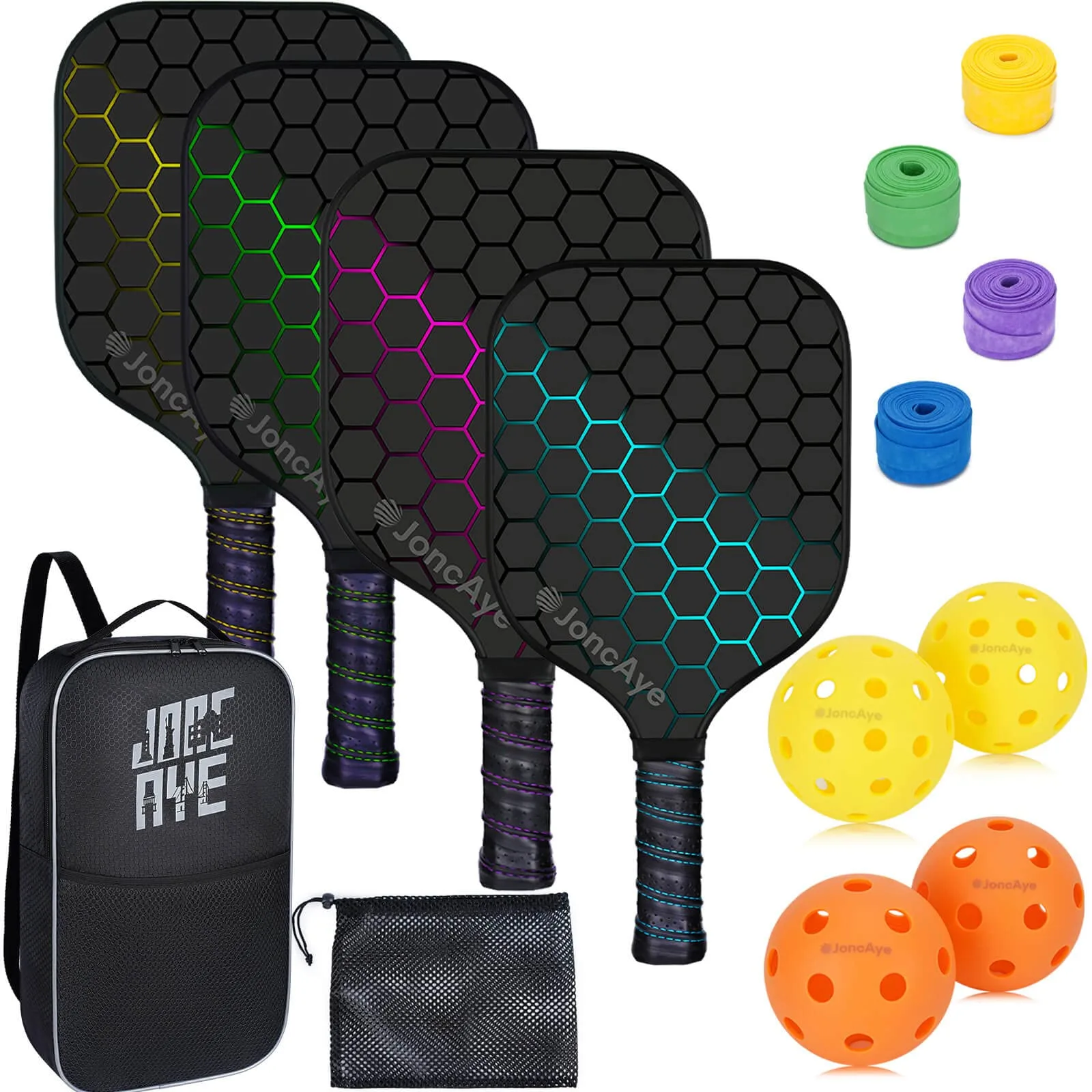 JoncAye Pickleball-Paddles-Set-of-4