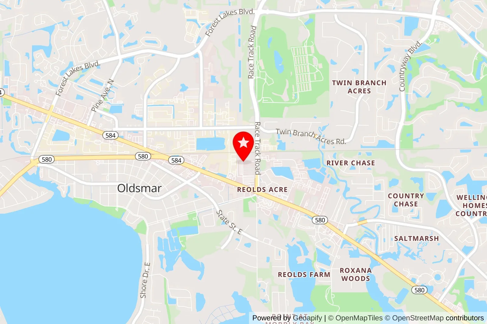 Tampa Bay Pickleball courts in Oldsmar, Florida