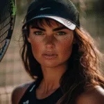 Female Padel player